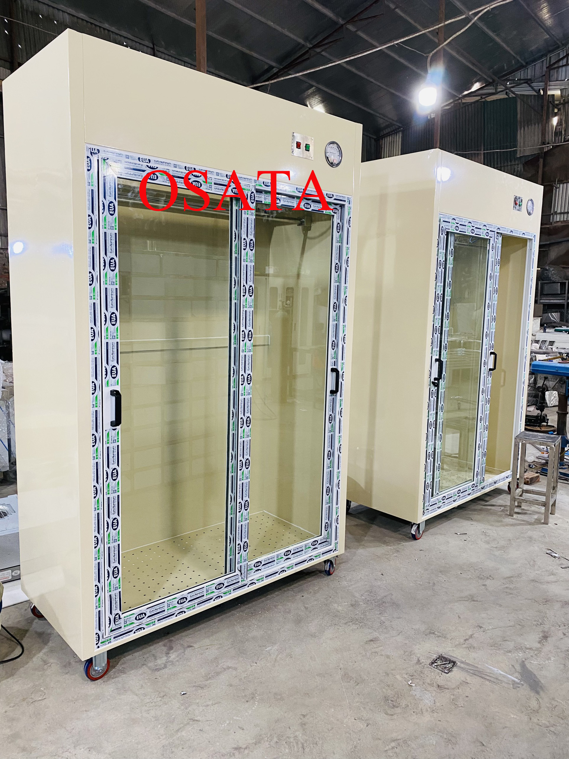Sản xuất tủ để quần áo phòng sạch tại xưởng OSATA Sản xuất tủ để quần áo phòng sạch tại xưởng OSATA